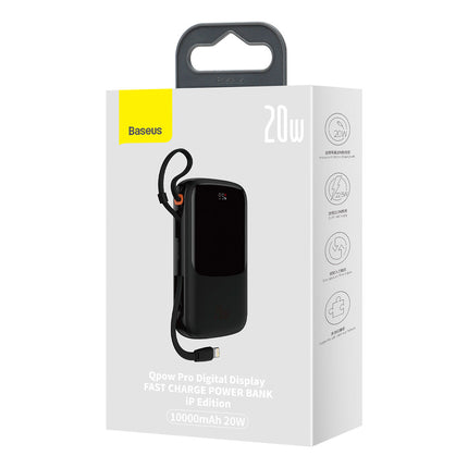 BASEUS Powerbank 10000mAh USB USB-C iPhone Lightning + USB-C cable - black – image 5