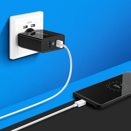 UGREEN Power charger for phone 2x USB-A 36W QC3.0 - black – image 3
