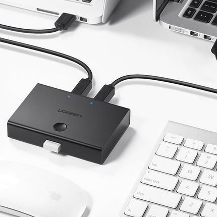 UGREEN Switch adapter switch 2x USB-B - USB-A - black – image 4