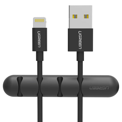 UGREEN Organizer handle for 4 cables self-adhesive cables - black