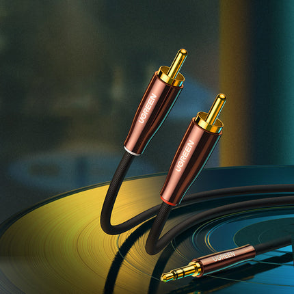 UGREEN Audio copper cable 3.5mm mini jack - 2x RCA 2m – image 3