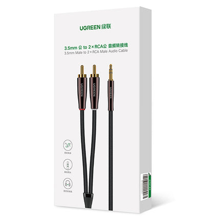UGREEN Audio copper cable 3.5mm mini jack - 2x RCA 2m – image 5