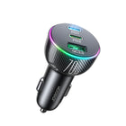 JOYROOM Car charger for lighter 3 USB ports and 2x USB-C 70W - black