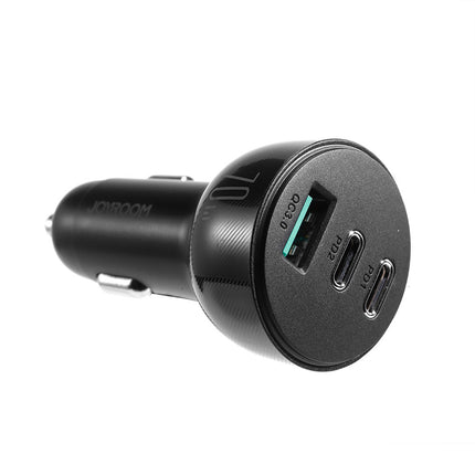 JOYROOM Car charger for lighter 3 USB ports and 2x USB-C 70W - black – image 4