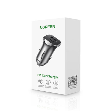 UGREEN USB-A and USB-C 30W PD PPS fast car charger - grey – image 5
