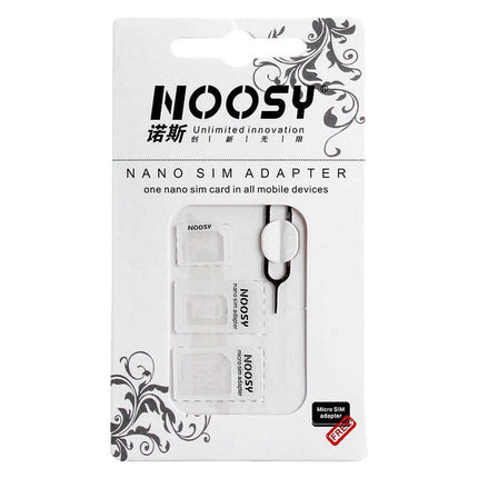 HURTEL Set of adapters for nano micro SIM cards Noosy + white key – image 2