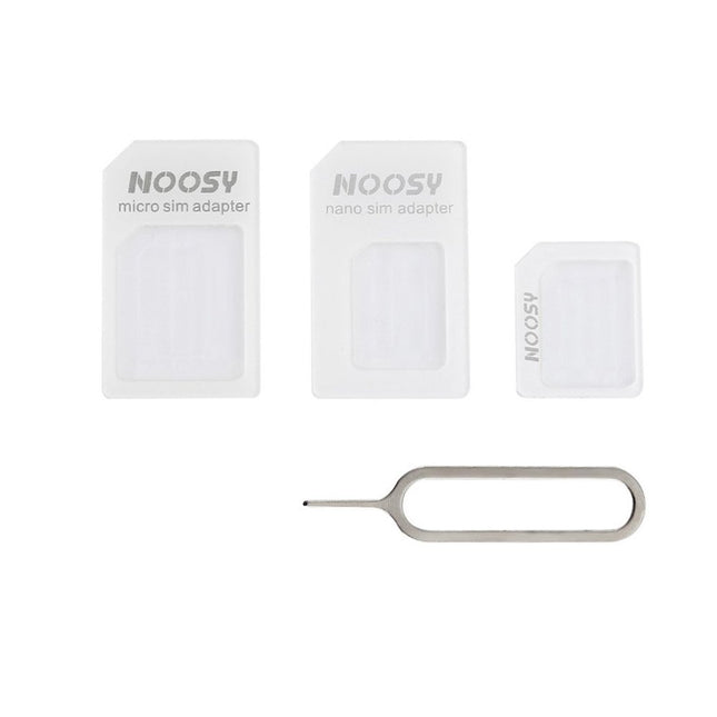 HURTEL Set of adapters for nano micro SIM cards Noosy + white key