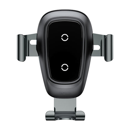 BASEUS Gravity car grill holder + Qi wireless charger black – image 2