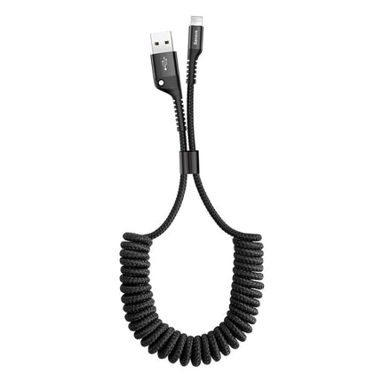BASEUS Cable for Iphone spring USB - Lightning Fish Eye 1m black