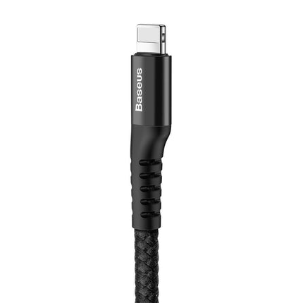 BASEUS Cable for Iphone spring USB - Lightning Fish Eye 1m black – image 2