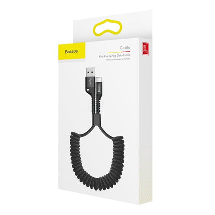 BASEUS Cable for Iphone spring USB - Lightning Fish Eye 1m black – image 6