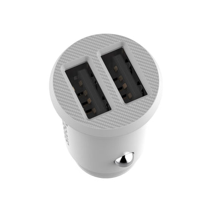 BASEUS Mini car charger for phone 2x USB Grain Car Charger black – image 15