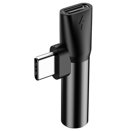 BASEUS Audio Converter L41 adapter from USB-C to USB-C port + Jack 3.5 mm black – image 4
