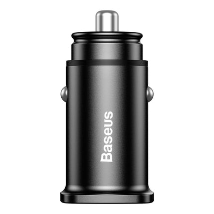 BASEUS Smart car charger Square 2x USB QC3.0 Quick Charge 3.0 SCP AFC 30W black