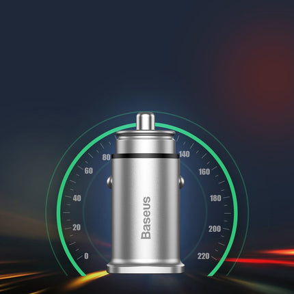 BASEUS Smart car charger Square 2x USB QC3.0 Quick Charge 3.0 SCP AFC 30W black – image 9