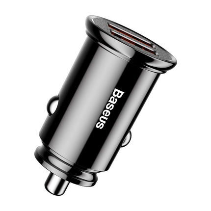 BASEUS Smart car charger Circular 2x USB QC3.0 Quick Charge 3.0 SCP AFC 30W black – image 4