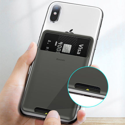 BASEUS Self-adhesive case for phone for credit card gray documents – image 8