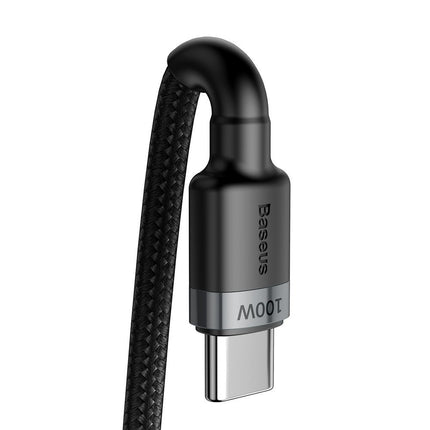 BASEUS Cafule Nylon cable USB-C Power Delivery 2.0 100W 20V 5A 2m grey – image 2