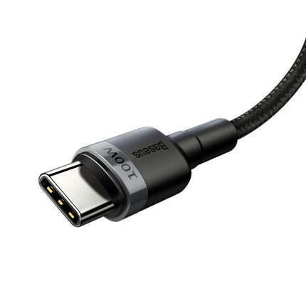 BASEUS Cafule Nylon cable USB-C Power Delivery 2.0 100W 20V 5A 2m grey – image 3