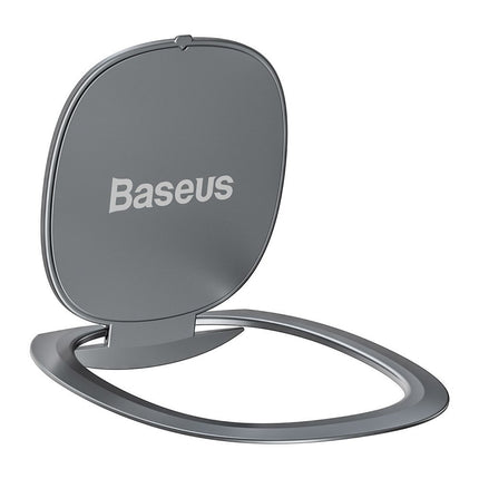 BASEUS Ultrathin self-adhesive handle ring stand for silver phone