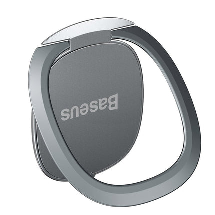 BASEUS Ultrathin self-adhesive handle ring stand for silver phone – image 3
