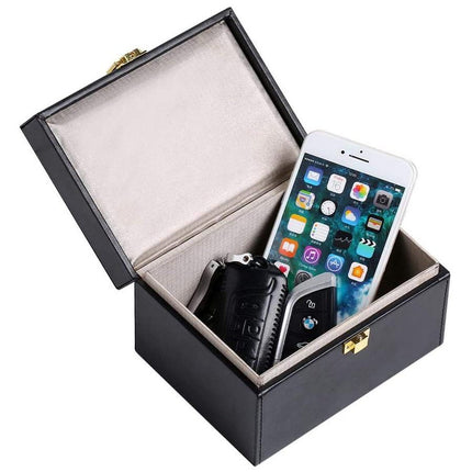 HURTEL Box blocking radio waves Faraday Box for keys phone card black – image 3