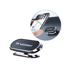 WOZINSKY Self-adhesive magnetic rotary motor handle 360 for silver dashboard