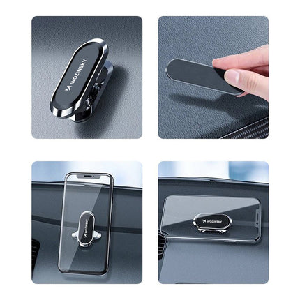 WOZINSKY Self-adhesive magnetic rotary motor handle 360 for silver dashboard – image 5