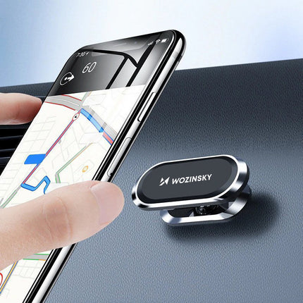 WOZINSKY Self-adhesive magnetic rotary motor handle 360 for silver dashboard – image 6
