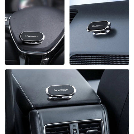 WOZINSKY Self-adhesive magnetic rotary motor handle 360 for silver dashboard – image 8