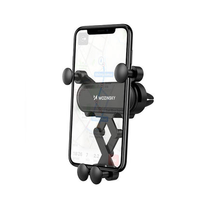 WOZINSKY Telephone holder for gravity car for ventilation grill black – image 2