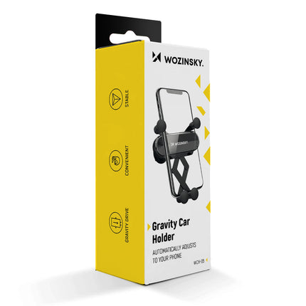 WOZINSKY Telephone holder for gravity car for ventilation grill black – image 6