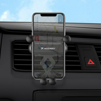 WOZINSKY Telephone holder for gravity car for ventilation grill black – image 7