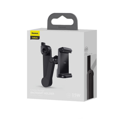 BASEUS Car handle for phone with headrest with Qi 15 W wireless charger – image 5