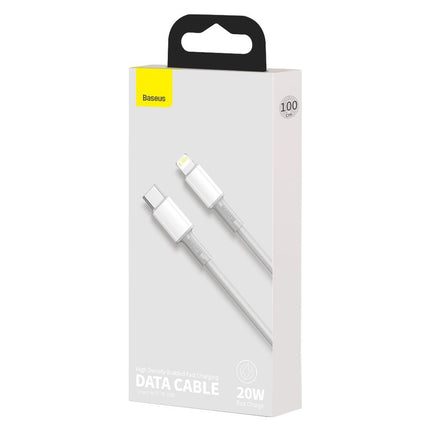 BASEUS Fast charging cable for iPhone USB-C - Lightning Power Delivery 20W 1m white – image 5