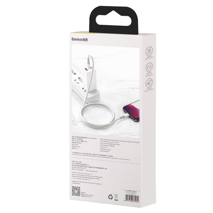 BASEUS Fast charging cable for iPhone USB-C - Lightning Power Delivery 20W 1m white – image 6