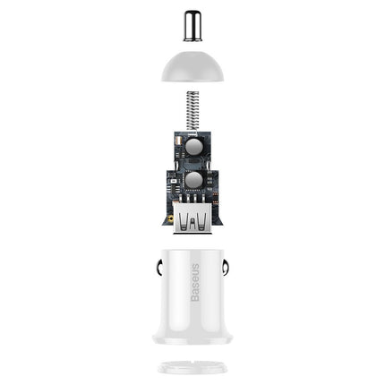 BASEUS Car Charger for lighter socket Grain Pro 2x USB 4.8A white – image 7