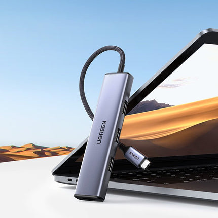 UGREEN USB-C hub-c splitter for 4x USB 3.2 silver – image 3