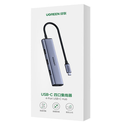 UGREEN USB-C hub-c splitter for 4x USB 3.2 silver – image 4