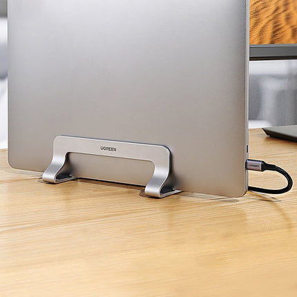UGREEN Vertical stand for MacBook laptop tablet aluminum silver