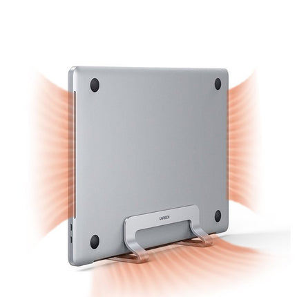 UGREEN Vertical stand for MacBook laptop tablet aluminum silver – image 4