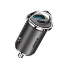 JOYROOM USB-C USB Quick USB car charger 45W 5A PD QC 3.0 AFC SCP grey