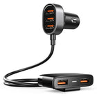 JOYROOM Fast car charger 5x USB 6.2A with extension black