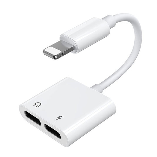 JOYROOM Adapter headphone adapter iPhone Lightning - 2x Lightning white
