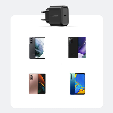 UGREEN USB-C 25W PD + USB-C 2m black power charger – image 6