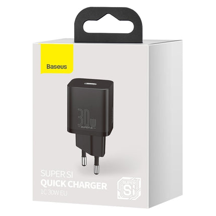 BASEUS Super Si 1C fast USB-C charger 30W Power Delivery Quick Charge black – image 5