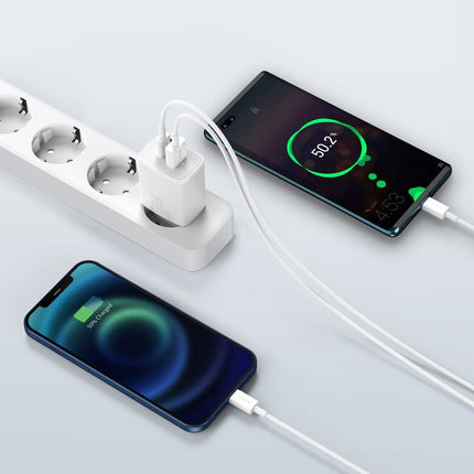 BASEUS Compact USB USB-C 20W 3A PD QC 3.0 white fast charger – image 8