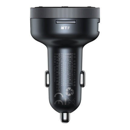 BASEUS FM transmitter MP3 car charger LED 2x USB Bluetooth black – image 4