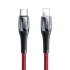 JOYROOM Cable for iPhone USB-C - Lightning Power Delivery 20W 2.4A 1.2m red