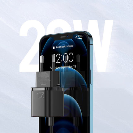 JOYROOM USB-C 20W Power Delivery Quick Charge 3.0 AFC black – image 2